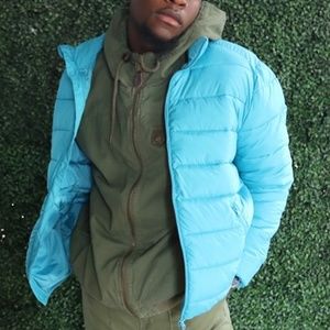 Baby Blue Puffer Coat